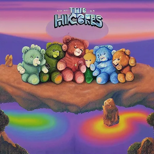 Prompt: the care bears on iron maiden album cover, 8 k resolution hyperdetailed surrealism