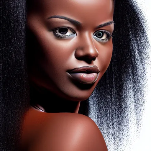 Image similar to full body portrait of black beauty woman, studio portrait, photo by jerry ghionis, hyper realistic, concept art, 8 k detail post - processing