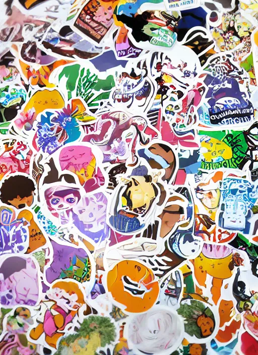 Image similar to unused sticker sheet, 2 0 px gap between,