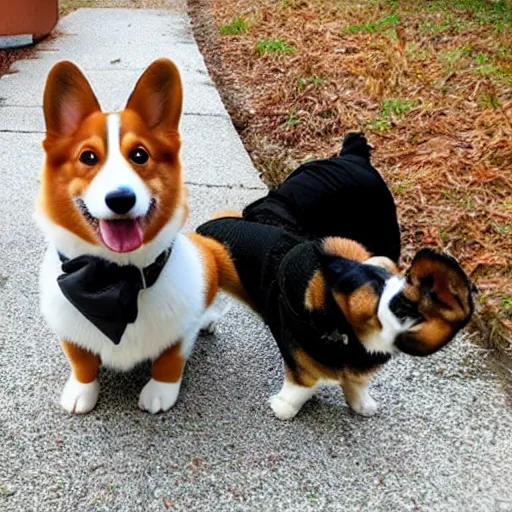 Image similar to corgi dog detective