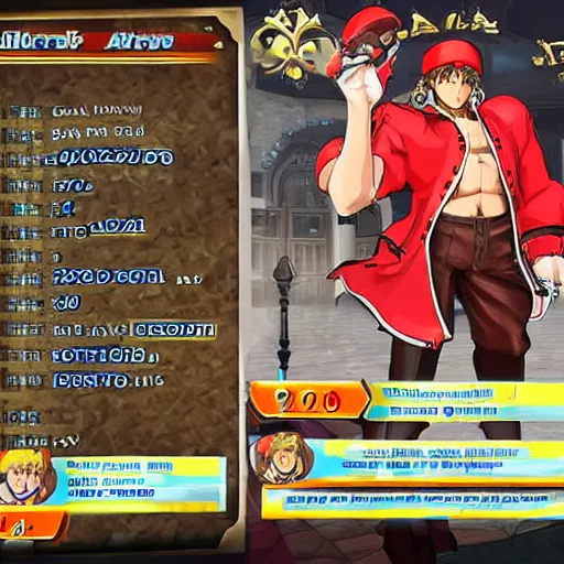 Image similar to alexander lukashenko as a character in guilty gear strive game.