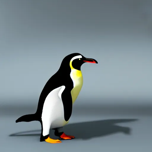 Prompt: a penguin in office outfit, octane render, 8 k, highly detailed,