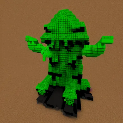 Image similar to Cthulhu voxel art