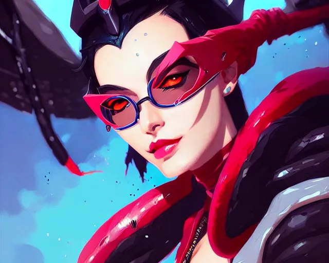 Image similar to a ultradetailed painting of vayne from league of legends by conrad roset, greg rutkowski and makoto shinkai trending on artstation