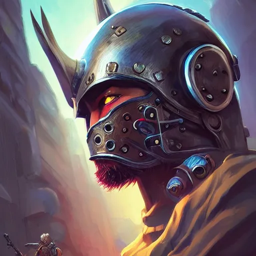 Image similar to cyberpunk viking helmet mask warrior goddess robot ninja fantasy, art gta 5 cover, official fanart behance hd artstation by jesper ejsing, by rhads, makoto shinkai and lois van baarle, ilya kuvshinov, ossdraws