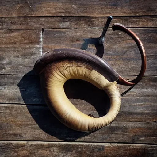 Image similar to a shofar, ram's horn