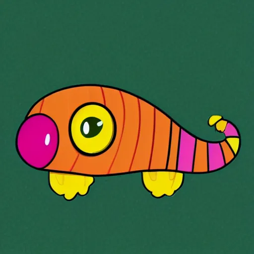 Image similar to cute caterpillar cartoon character