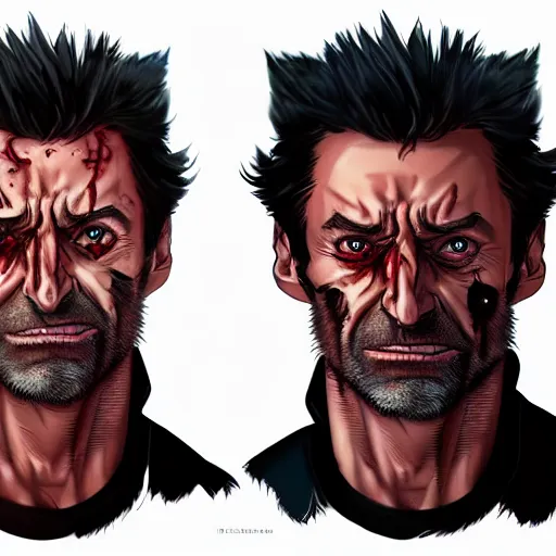 Prompt: Hugh Jackman as a Zombie Wolverine, artstation