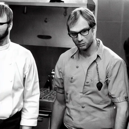 Image similar to jeffrey dahmer competing on hell's kitchen