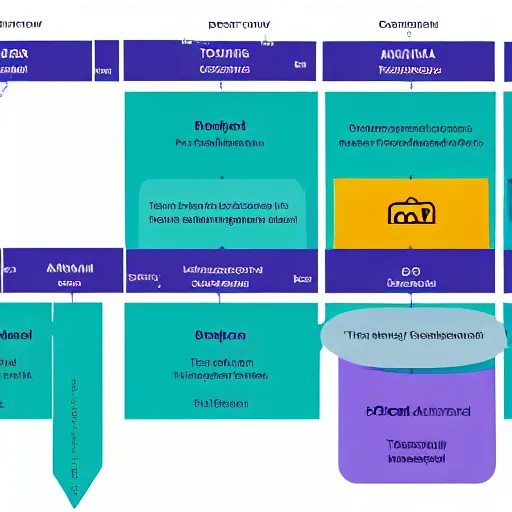 Prompt: oml diagram of an open distributed system for training and accessing ai models, highly detailed and clear text, futuristic medium, holographic