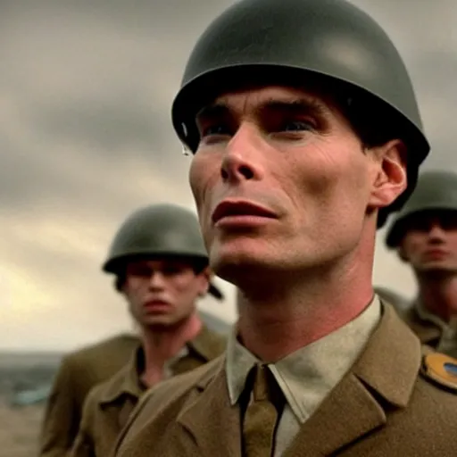 Prompt: Cillian Murphy starring in Saving Private Ryan