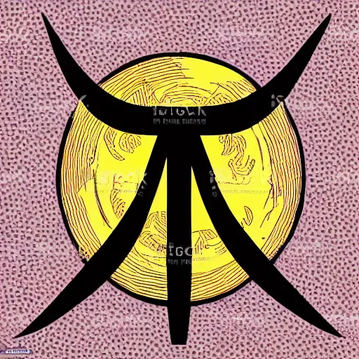 Prompt: vector art of ankh symbol in front of the moon