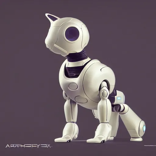 Image similar to product photo of a futuristic stylized pet robot by artgerm and greg rutkowski and alphonse mucha, marc newson, kitten puppy teddy mix, super cute, awww, volumetric light, detailed, octane render, midsommar