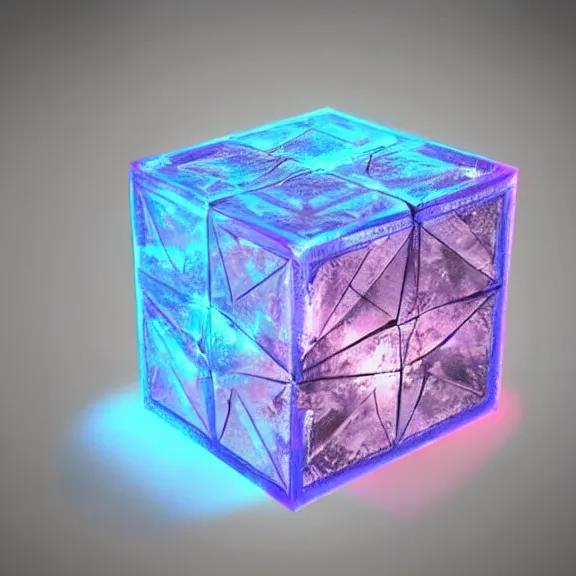 Prompt: mysterious glowing cube with strange markings etched onto its surface, hovering in midair., fantasy artwork, award winning, very very very very very very very very very very beautiful, studio lighting, trending on artstation.