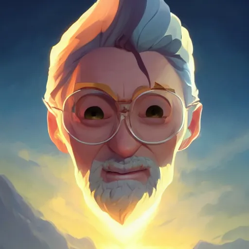 Image similar to face icon stylized minimalist wizard of the coast, loftis, cory behance hd by jesper ejsing, by rhads, makoto shinkai and lois van baarle, ilya kuvshinov, rossdraws global illumination