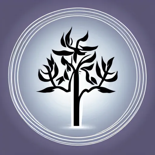 Image similar to vector logo illustration of a burning bush. modern style