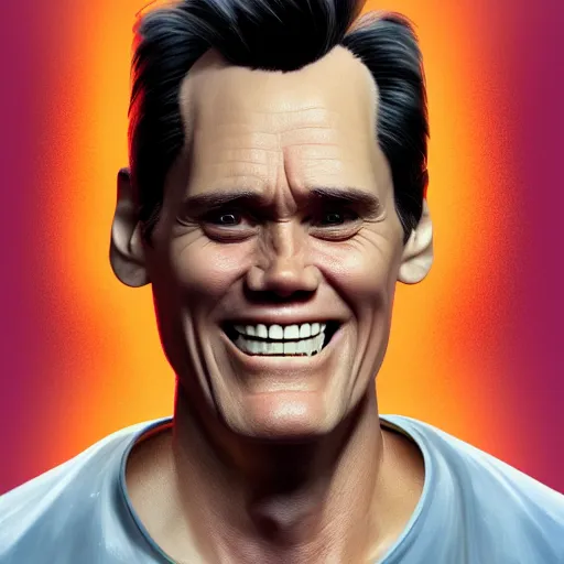 Prompt: jim carrey is fused into a slim jim, hyperdetailed, artstation, cgsociety, 8 k