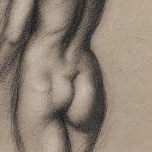 Image similar to of a beautiful girl sketched in pencil by michelangelo lots of little sketches a study of the female form ultra detail maximillist