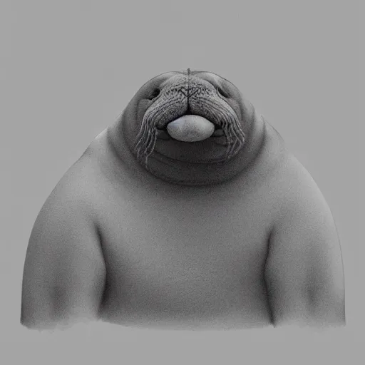 Image similar to if a walrus were human, photorealistic 4K.