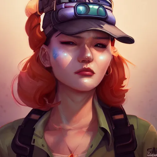 Image similar to a portrait of a beautiful tankgirl, art by lois van baarle and loish and ross tran and rossdraws and sam yang and samdoesarts and artgerm and saruei, digital art, highly detailed, intricate, sharp focus, Trending on Artstation HQ, deviantart, unreal engine 5, 4K UHD image