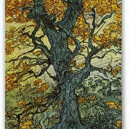 Prompt: tree by Rebecca Guay