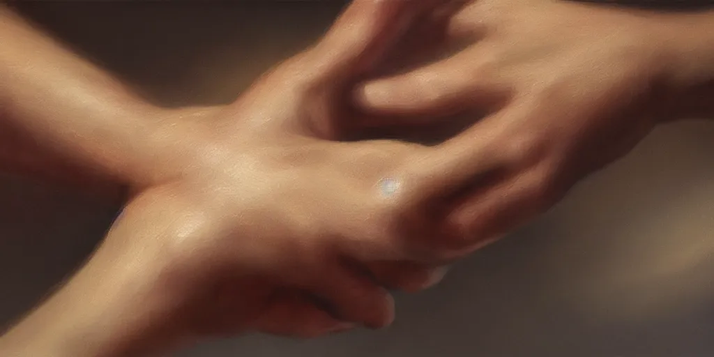 Prompt: a hand, cinematic lighting, detailed oil painting, hyperrealistic, 8k