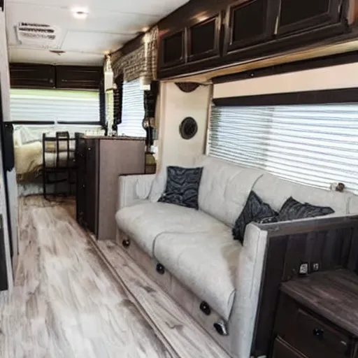 Image similar to a view of the interior of an expensive rv