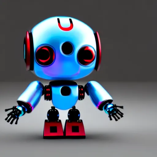 Image similar to a cute little robot. super realistic 8 k render, darkpowerful elegant, cinematic composition