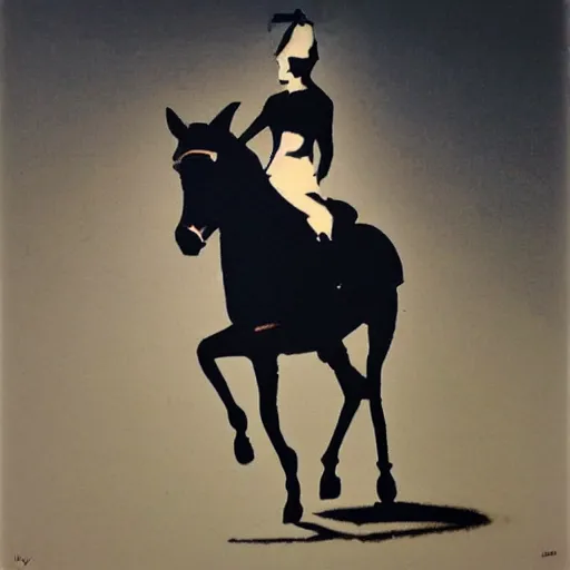 Image similar to tangerine calm by laszlo moholy - nagy, by banksy. a photograph of a heroine riding on a magnificent red horse. traditional russian folk costume & headscarf. pale & beautiful, resolve in her eyes. horse's hooves churn up earth as they gallop, dark forest looms.