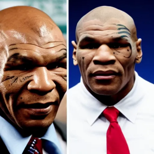 Image similar to mike tyson as a republican congressman