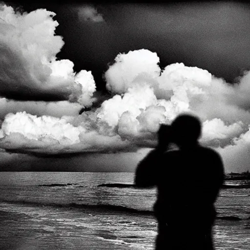 Image similar to person talking to a stormy cloud by Trent Parke, clean, detailed, Magnum photos