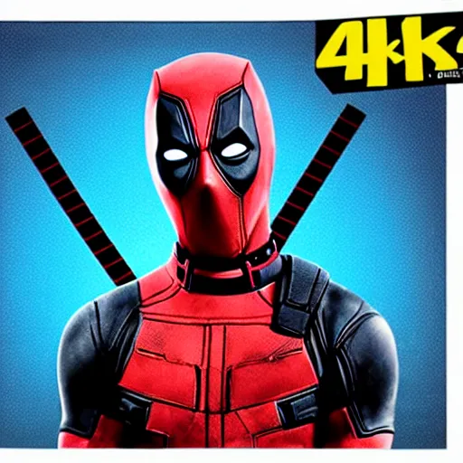 Image similar to Deadpool in a Disney animated movie 4K quality