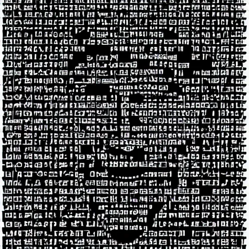 Image similar to ascii art of morgan freeman