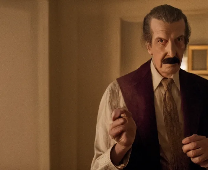 Prompt: a still of vincent price in hereditary ( 2 0 1 8 ), 4 k, hi - res