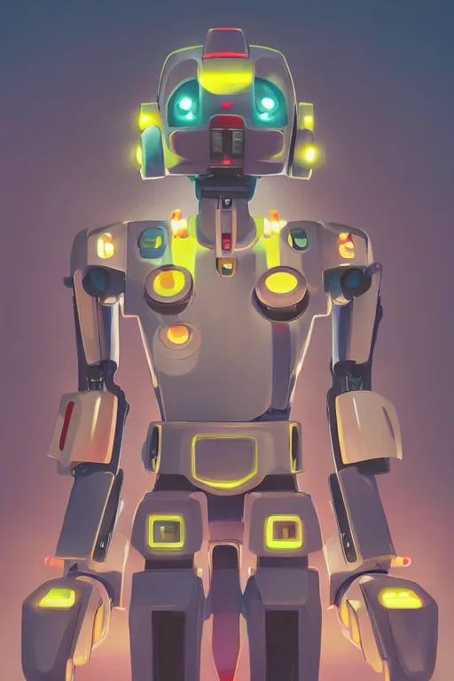 Image similar to metabots medabots medarotto medarot robot minimalist comics helmet mask neon cybereye, behance hd by jesper ejsing, by rhads, makoto shinkai and lois van baarle, ilya kuvshinov, rossdraws global illumination ray tracing hdr radiating a glowing aura