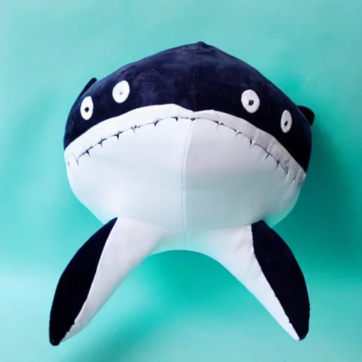 Prompt: cute shark stuffed animal