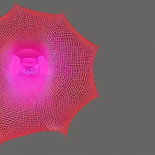 Image similar to mesh 3D model of complex fractal form in Houdini mesh mode