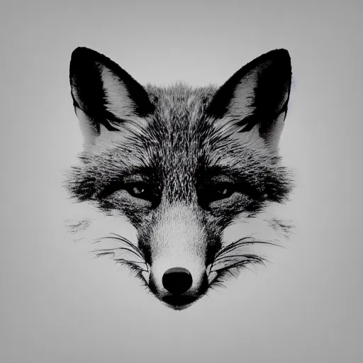 Image similar to professional logo of a fox, high quality, HD, minimalist, 8K, famous