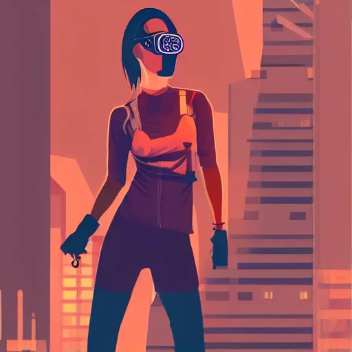 Image similar to cyberpunk woman, cigarette dangling, grenade in hand, vector graphic by jason chan, ultradetailed, 8 k