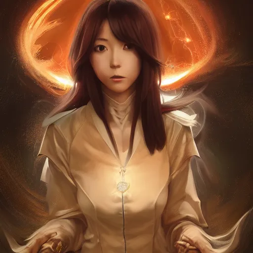 Image similar to orihime inoue using her powers, detailed, centered, digital painting, artstation, concept art, donato giancola, joseph christian leyendecker, wlop, boris vallejo, breathtaking, 8 k resolution, extremely detailed, beautiful, establishing shot, artistic, hyperrealistic, beautiful face, octane render, cinematic lighting, dramatic lighting, masterpiece