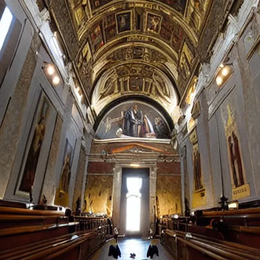 Prompt: the dark secrets of the vatican church