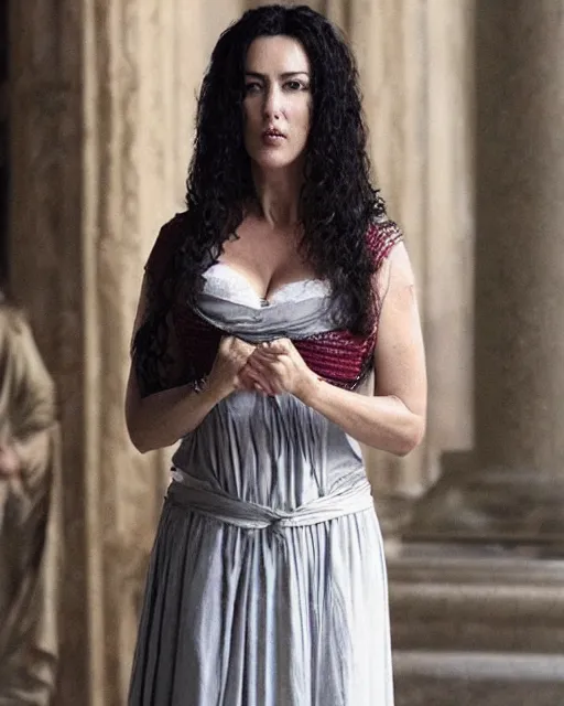 Prompt: monica bellucci as hypatia of alexandria