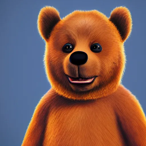 Prompt: a portrait of yogi bear as a yogi trending on artstationhd, digital art, 4 k, realistic