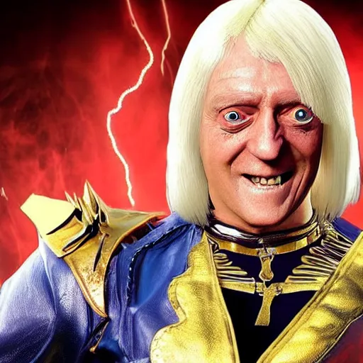 Image similar to jimmy savile as mortal kombat 1 1 game character boss, unreal engine, realistic,