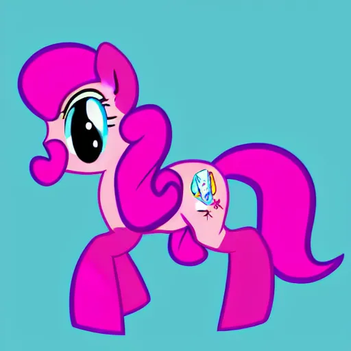 Image similar to Pinkie Pie, drawn by professional brony artist, show-accurate, vector graphics