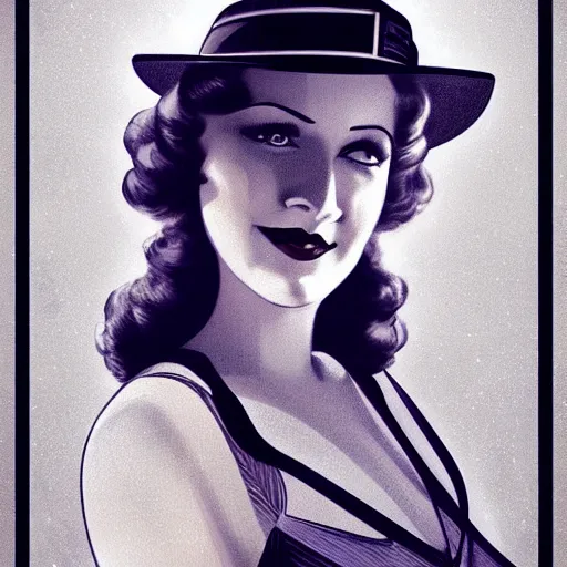 Image similar to smiling, happy, beautiful, intelligent, powerful 1 9 2 0 s movie star with loving eyes, casually clothed, wise, beautiful, dramatic lighting, sharp focus, art deco patterns by stanley artgerm, retro futurism, dramatic lighting, trending on artstation, flat colour, gradient filter