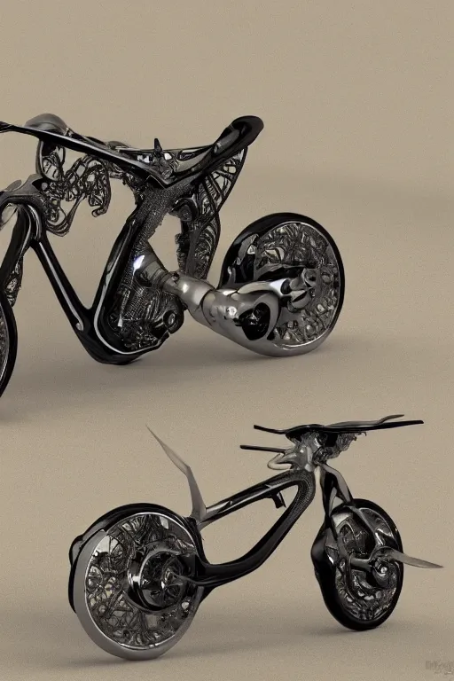 Image similar to futuristic bike design powered by magnetic and gravitational forces by mercedes - benz, ultra realistic, concept art, intricate details, eerie, highly detailed, photorealistic, 8 k, unreal engine