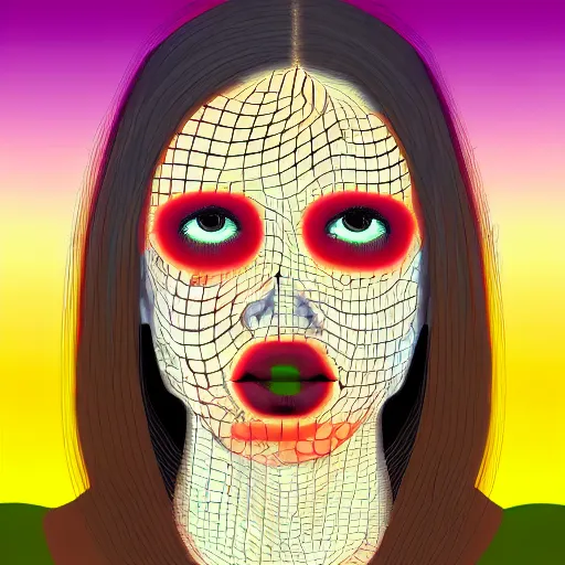 Image similar to genetically modified girlfriend, digital art, gmo