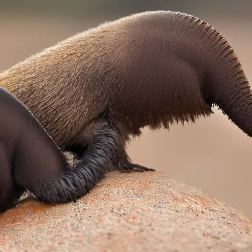 Prompt: a photo of two headed anteater, 8 k