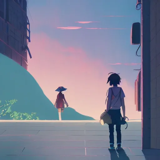 Image similar to thought i found a way, thought i found a way out, but you never go away, so i guess i gotta stay now, cory loftis, james gilleard, atey ghailan, makoto shinkai, goro fujita, studio ghibli, rim light, exquisite lighting, clear focus, very coherent, plain background